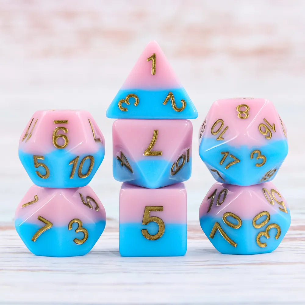 Pink Beach - 7ct Dice Set