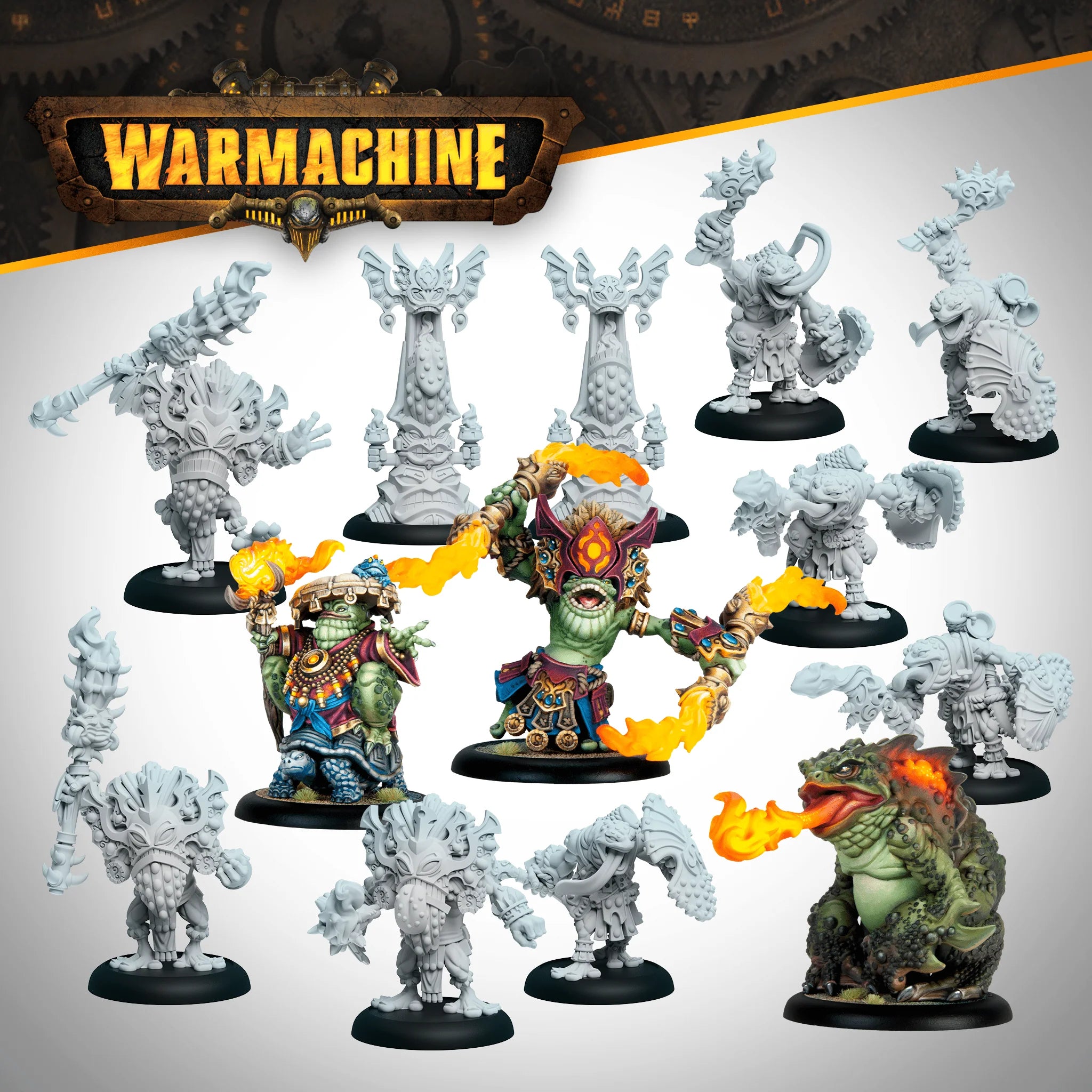 Warmachine - Fire Tongue Warriors Command Cadre