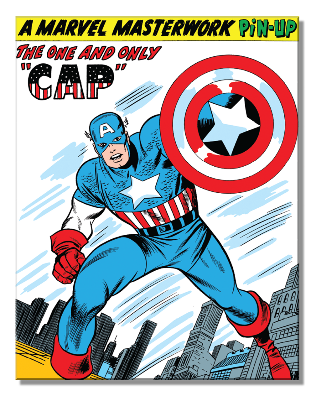 Metal Sign: Captain America Masterwork