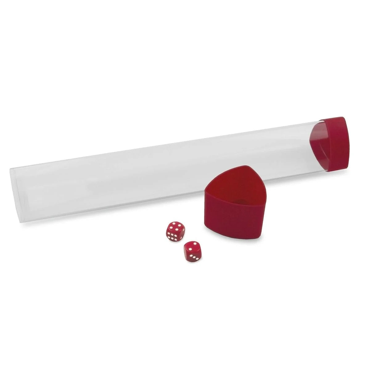 BCW - Playmat Tube with Dice Cap - Red