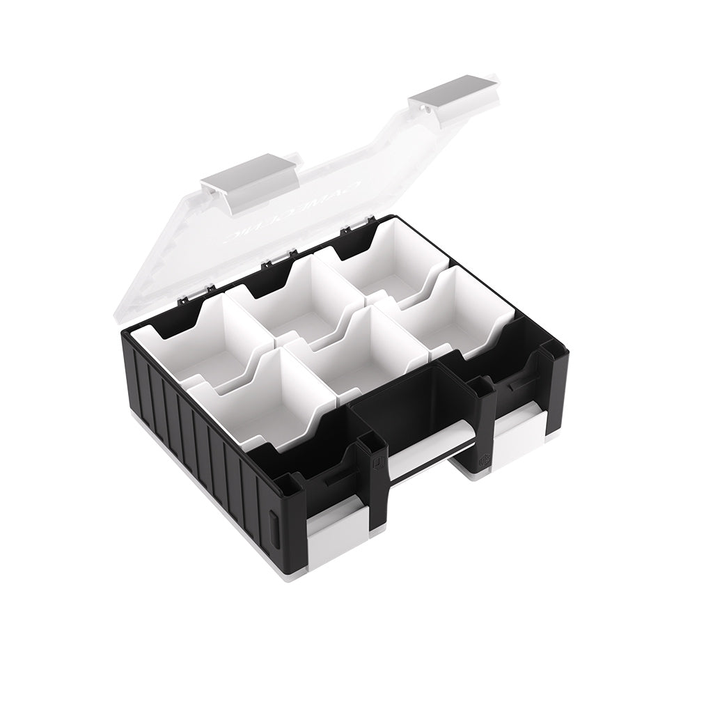 Game Castle TCG Storage Case - Black/White/Clear