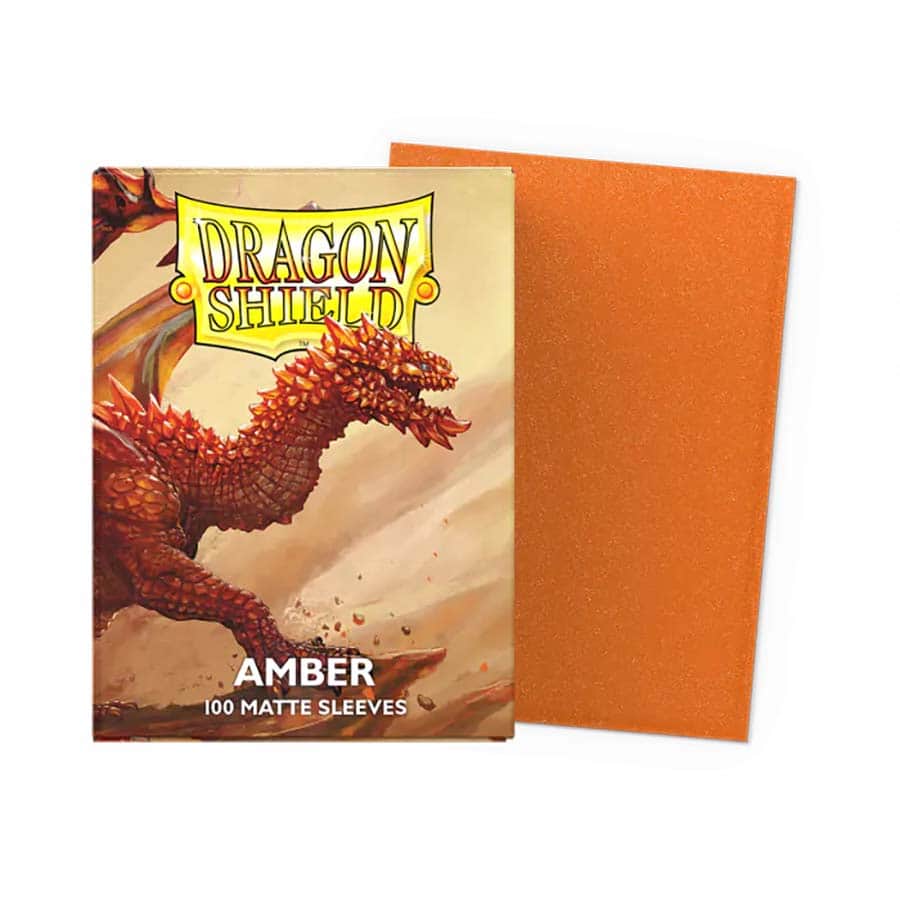 Dragon Shield: Standard Sleeves - Matte Amber (100)