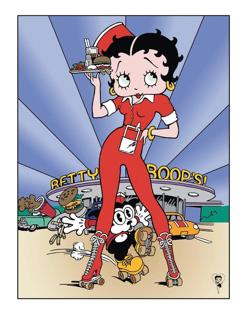 ベティ・ブープ ダイナーサイン Metal Sign: Betty Boop's Diner – Geeky Villain Tabletop Gaming & More