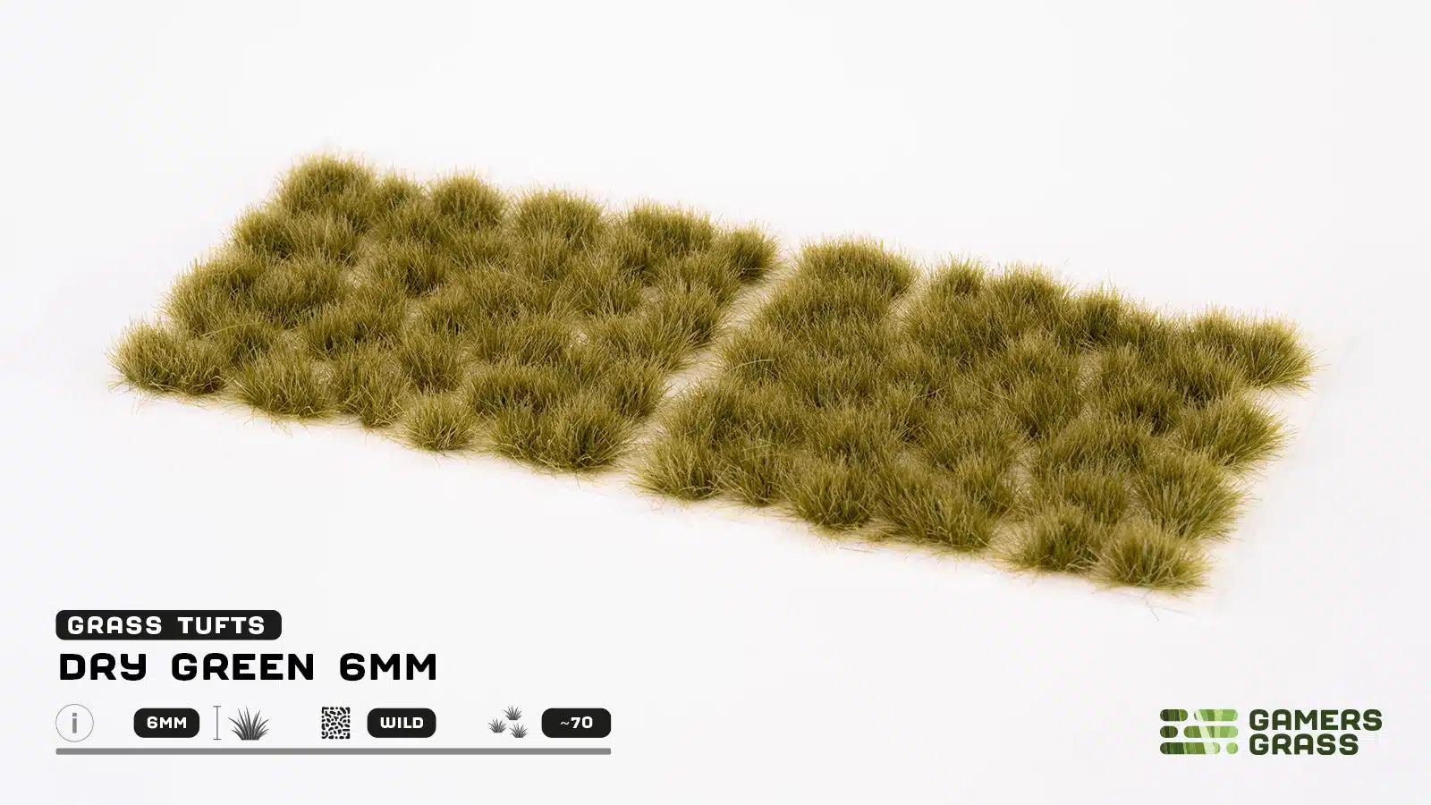 Gamers Grass - Grass Tufts - Dry Green (6mm)