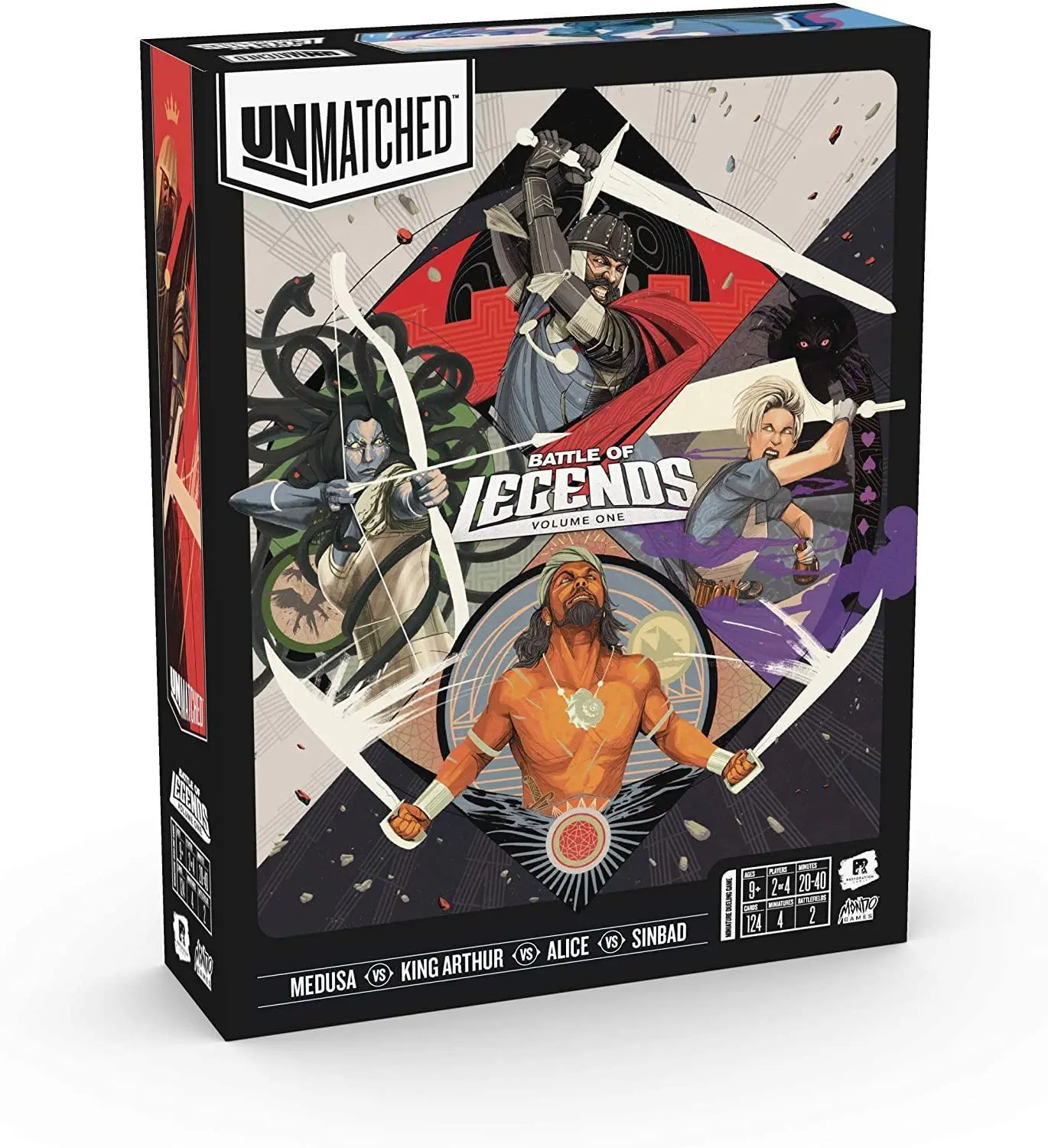 Unmatched: Battle of Legends Vol. 1 – King Arthur, Alice, Medusa, Sinb