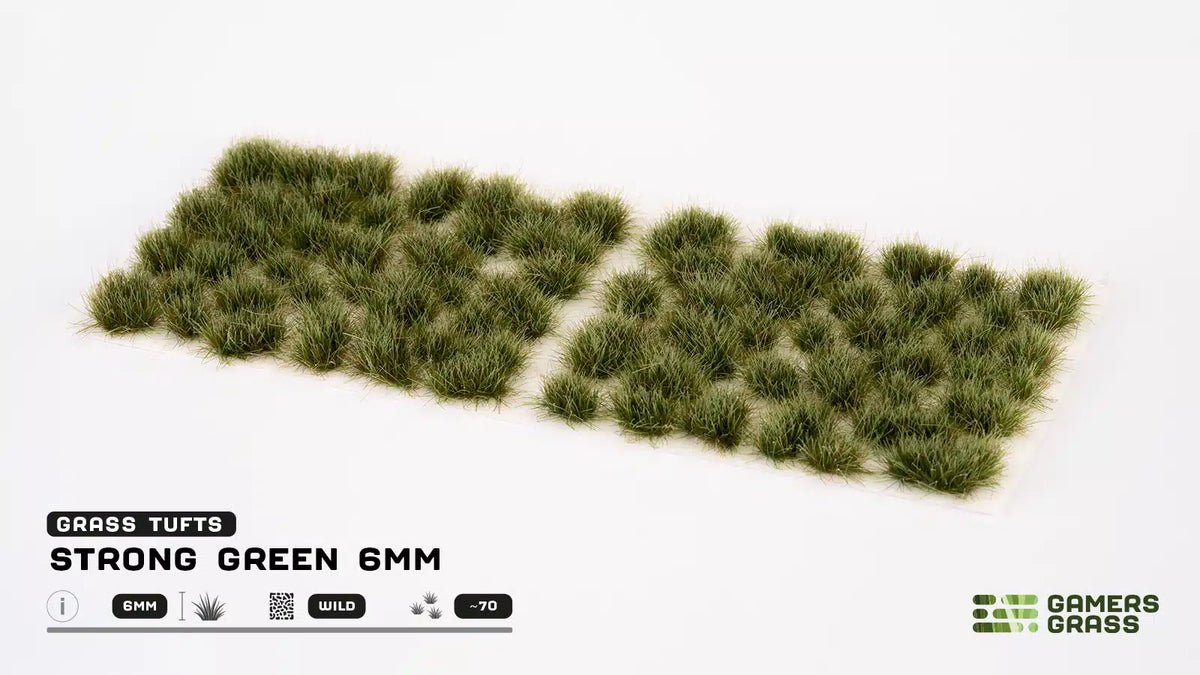 Gamers Grass - Grass Tufts - Strong Green (6mm)