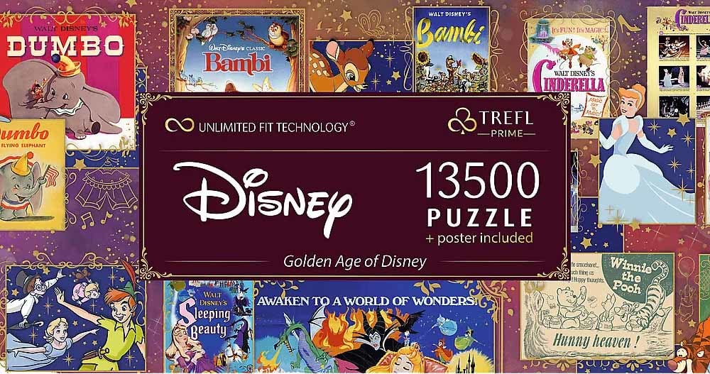 Puzzle: Disney: Golden Age of Disney - 13,500 Pieces