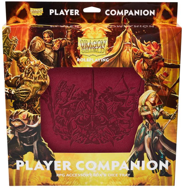 Dragon Shield - RPG Player Companion - Blood Red