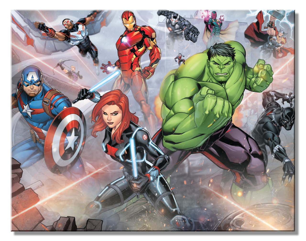 Metal Sign: Avengers Smokey Scene