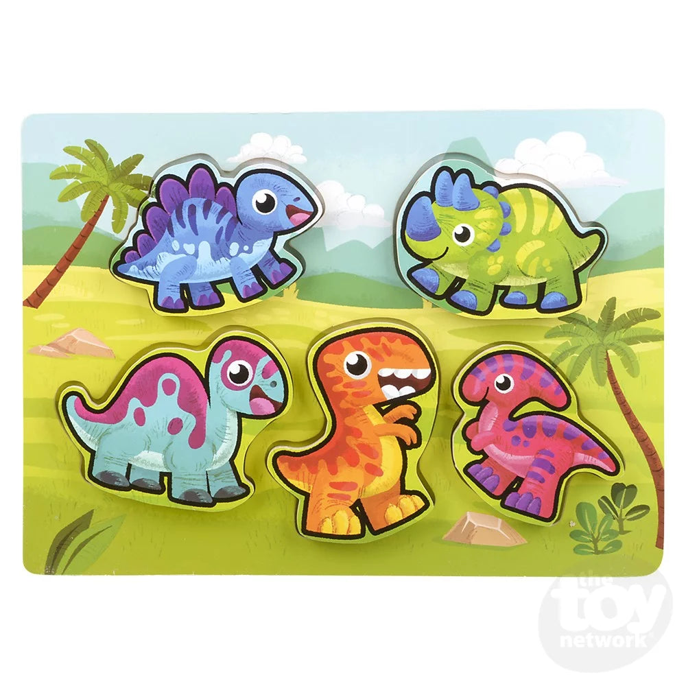 Chunky Dinosaur Puzzle 6pc 11.75" X 10.25"