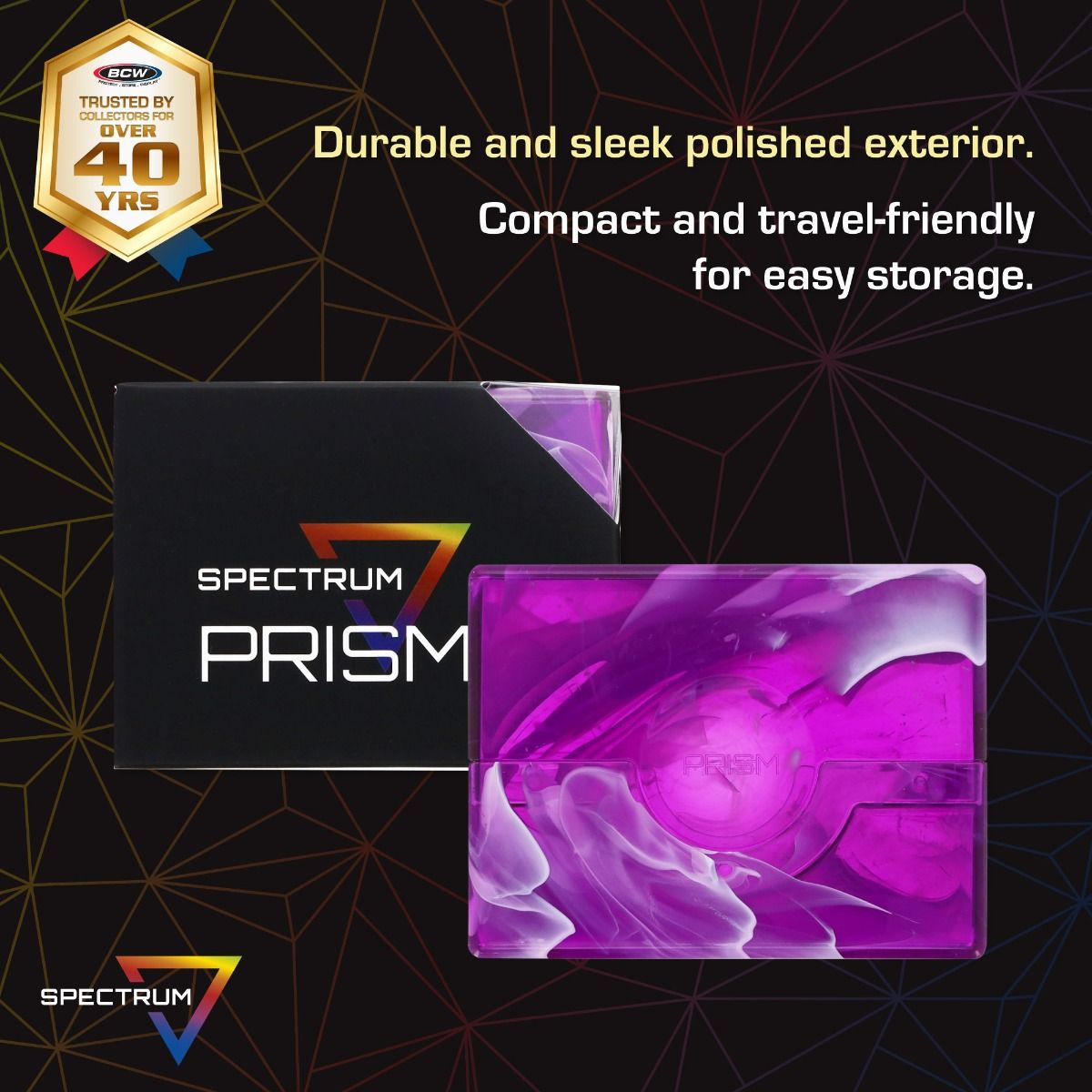 BCW Supplies - Prism Deck Case - 50 CT - Charoite Purple