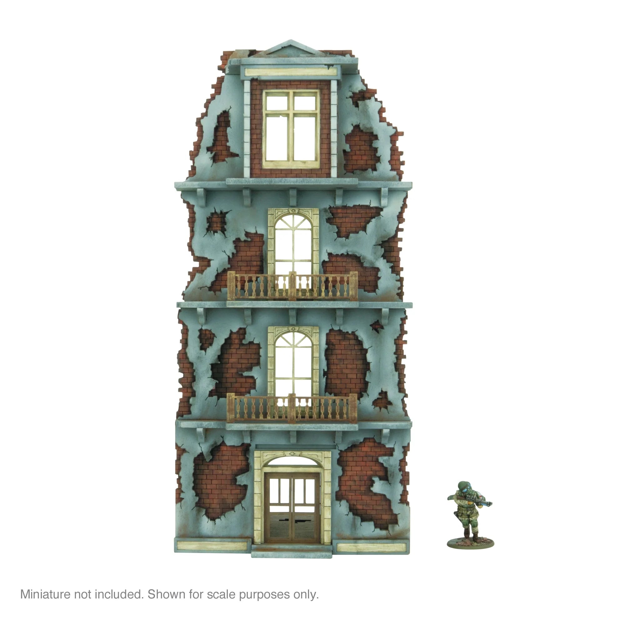 Bolt Action - City in Ruins - 4 Story Building Facade (1)