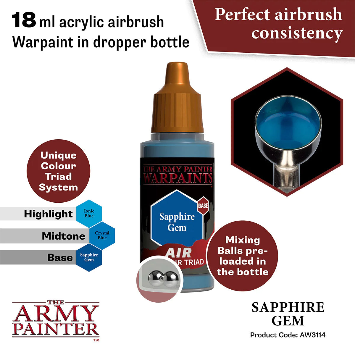 The Army Painter - Warpaints Air - Sapphire Gem