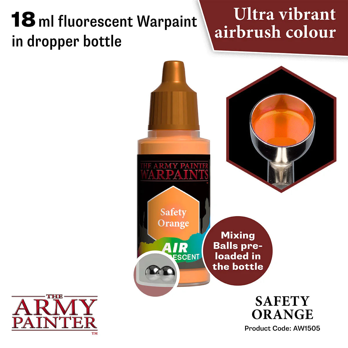 The Army Painter - Warpaints Air - Safety Orange