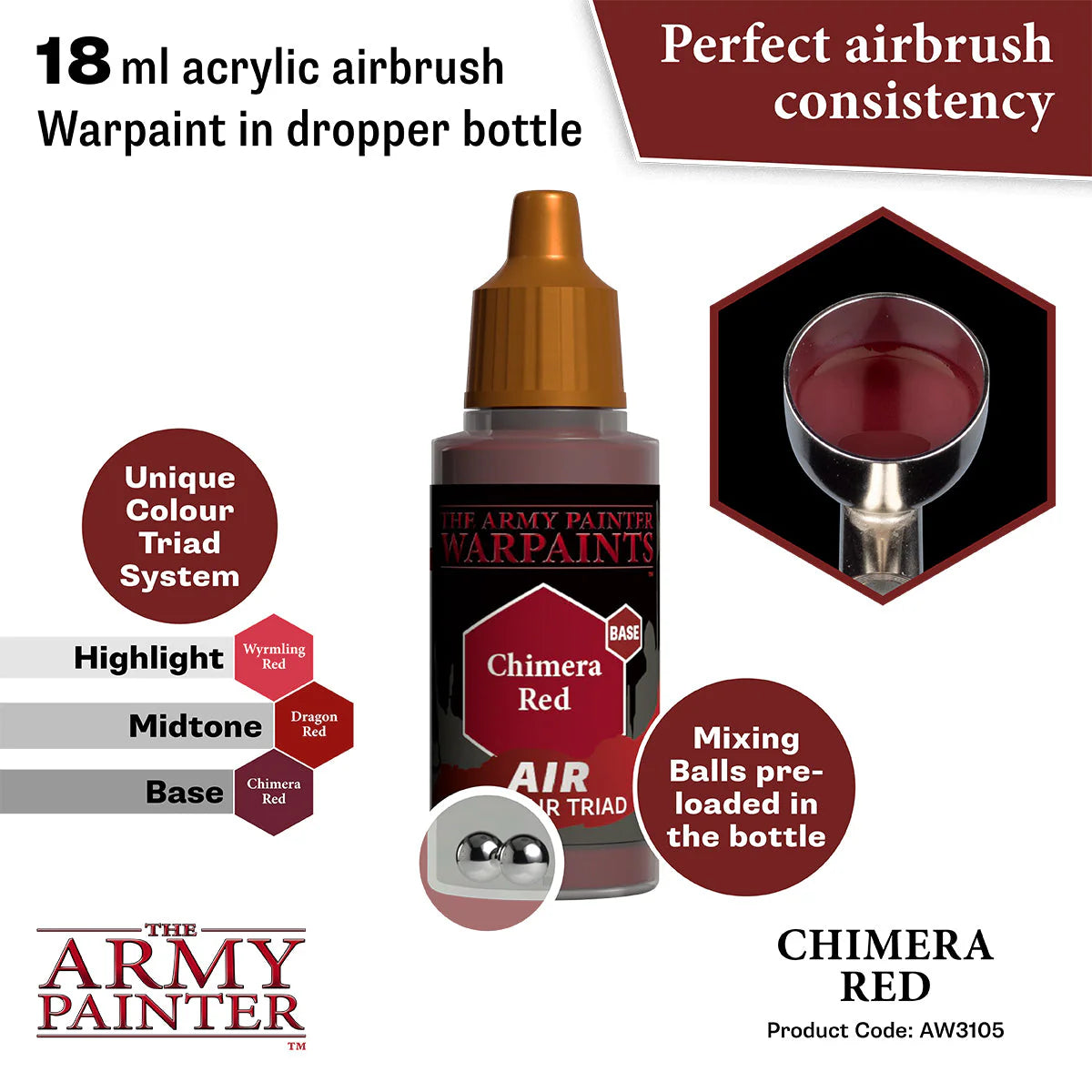 The Army Painter - Warpaints Air - Chimera Red