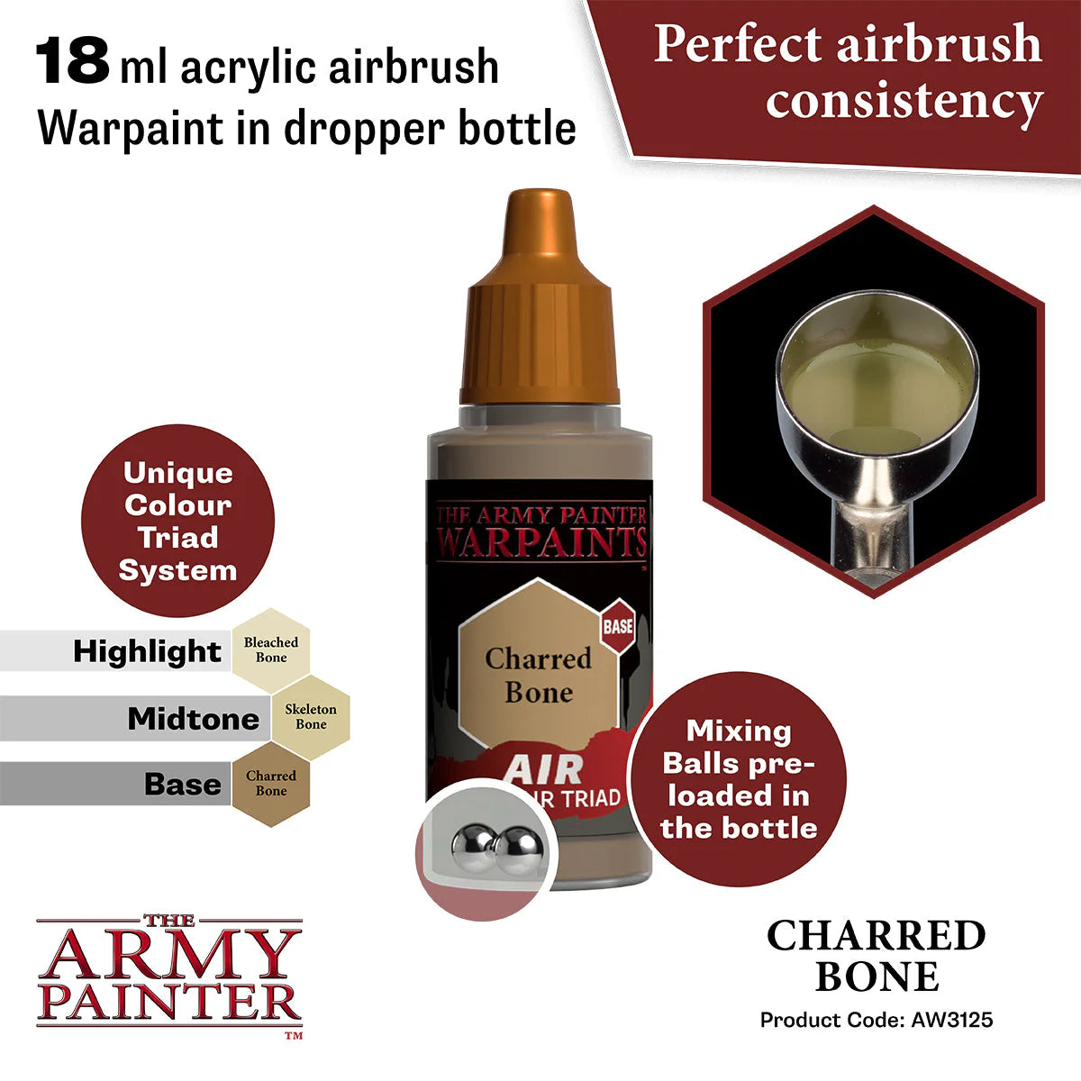 The Army Painter - Warpaints Air - Charred Bone