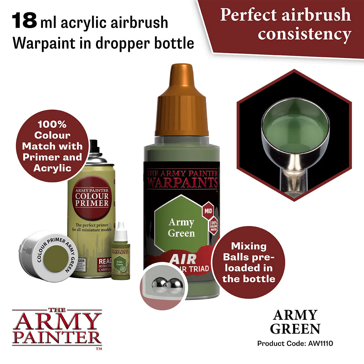The Army Painter - Warpaints Air - Army Green
