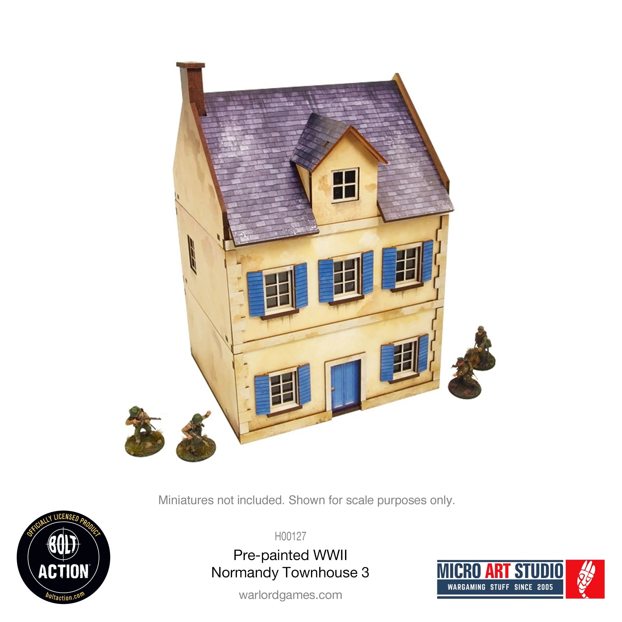 Bolt Action - Pre-painted WW2 Normandy Townhouse 3