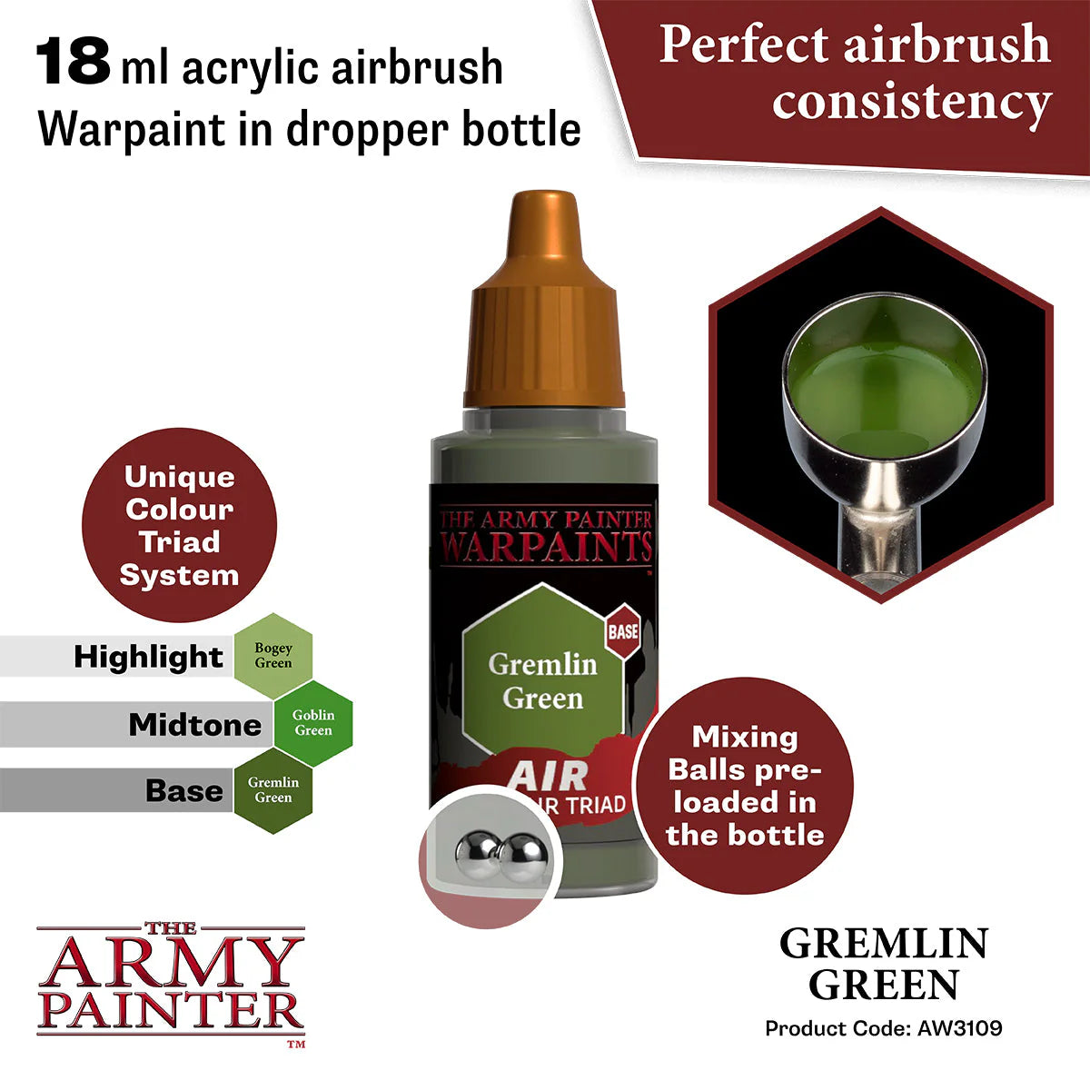 The Army Painter - Warpaints Air - Gremlin Green