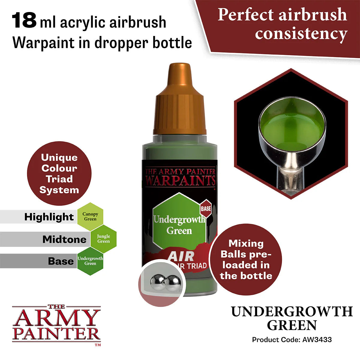 The Army Painter - Warpaints Air - Undergrowth Green