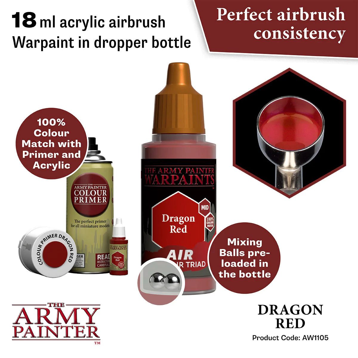 The Army Painter - Warpaints Air - Dragon Red