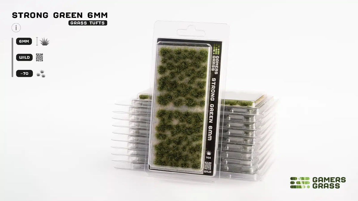 Gamers Grass - Grass Tufts - Strong Green (6mm)
