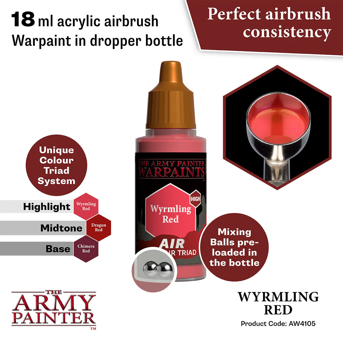 The Army Painter - Warpaints Air - Wyrmling Red