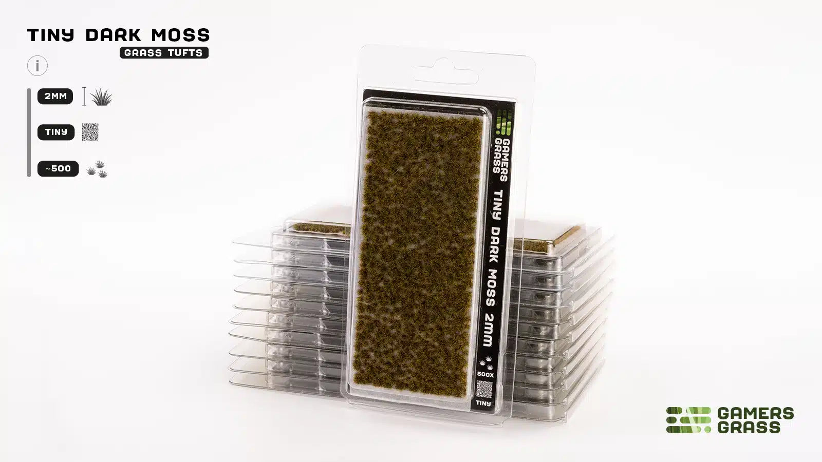 Gamers Grass - Special Tufts - Tiny Dark Moss (2mm)