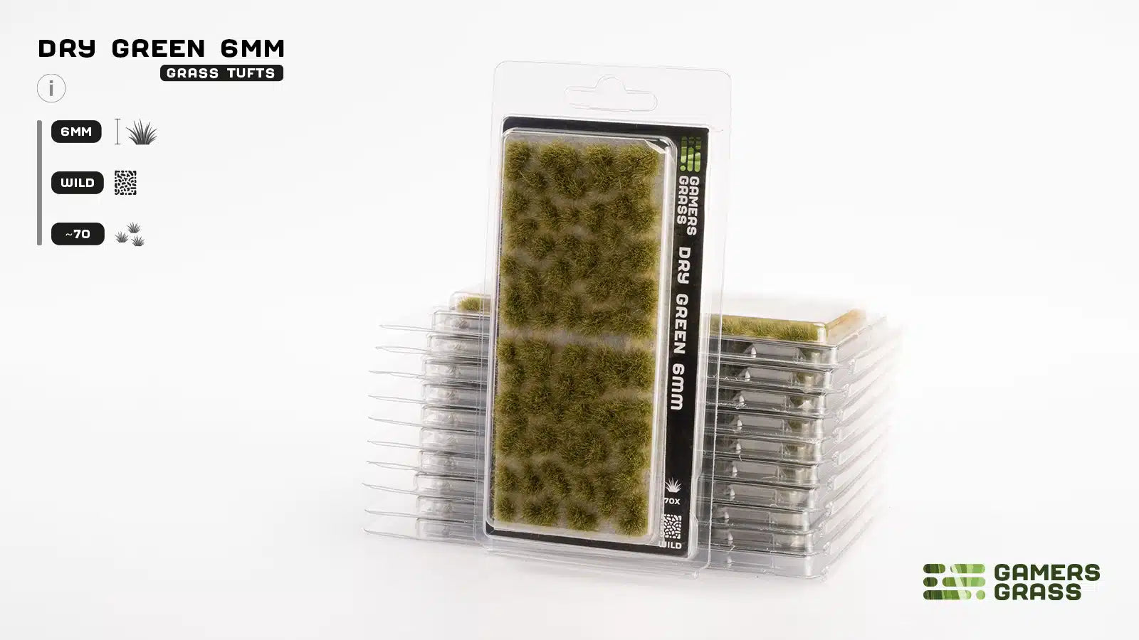 Gamers Grass - Grass Tufts - Dry Green (6mm)