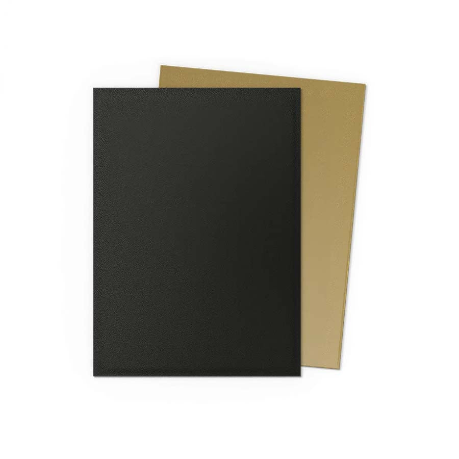 Dragon Shield - Standard Sleeves - Matte Dual - Black & Gold