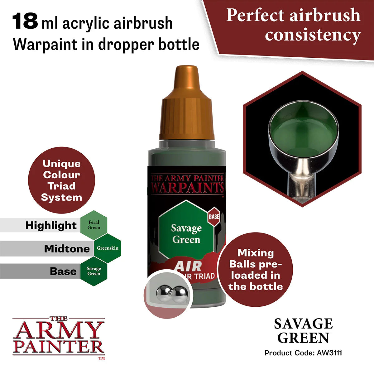 The Army Painter - Warpaints Air - Savage Green