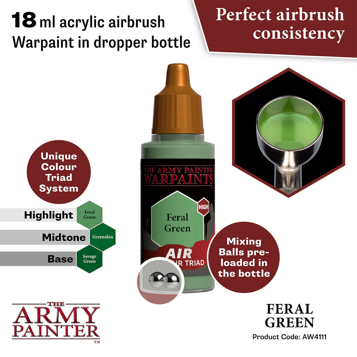 The Army Painter - Warpaints Air - Feral Green