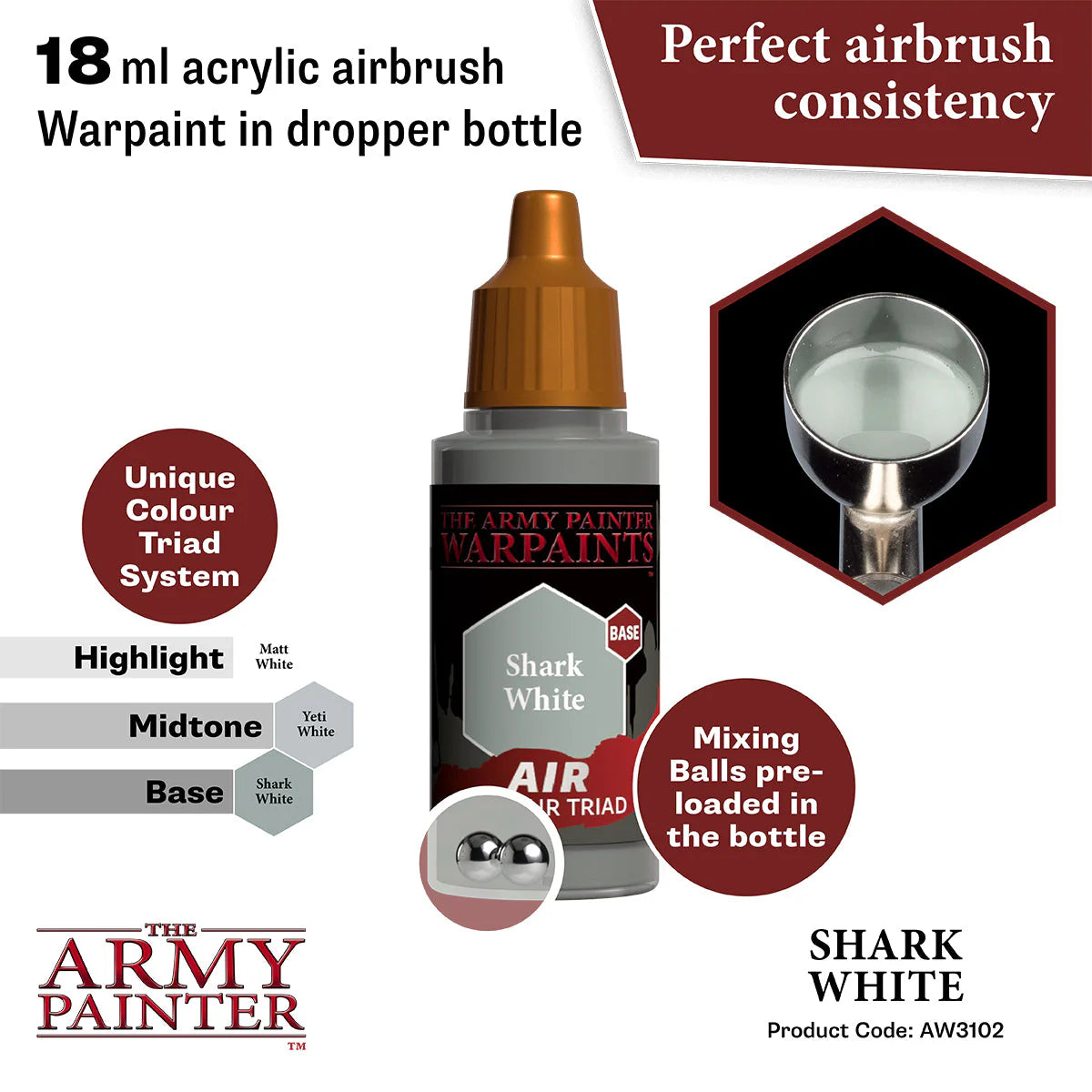 The Army Painter - Warpaints Air - Shark White