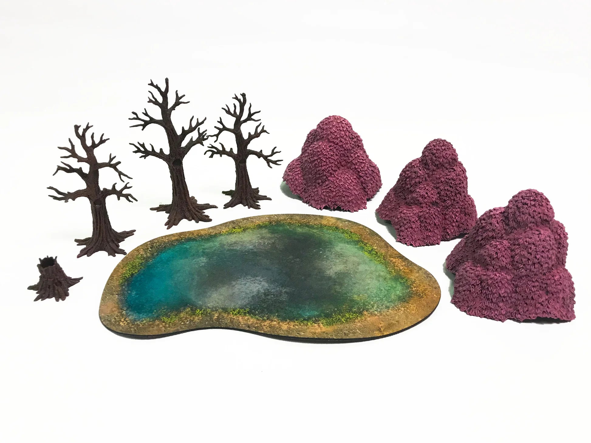 Pre-painted Tabletop Scenery Set - Blossoming Forest