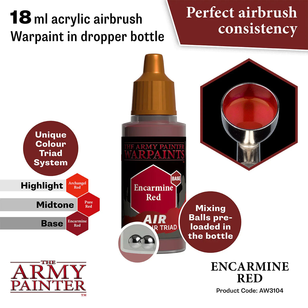 The Army Painter - Warpaints Air - Encarmine Red