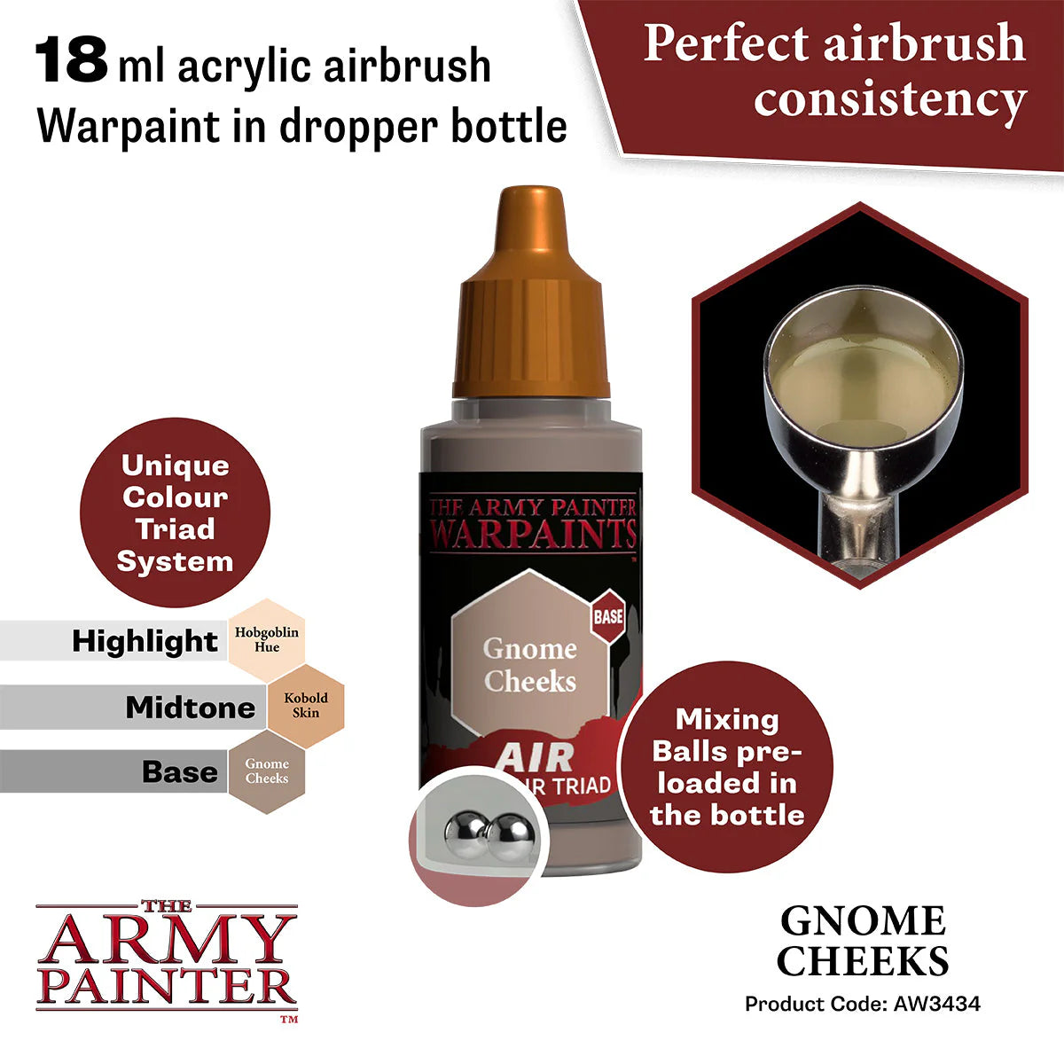 The Army Painter - Warpaints Air - Gnome Cheeks