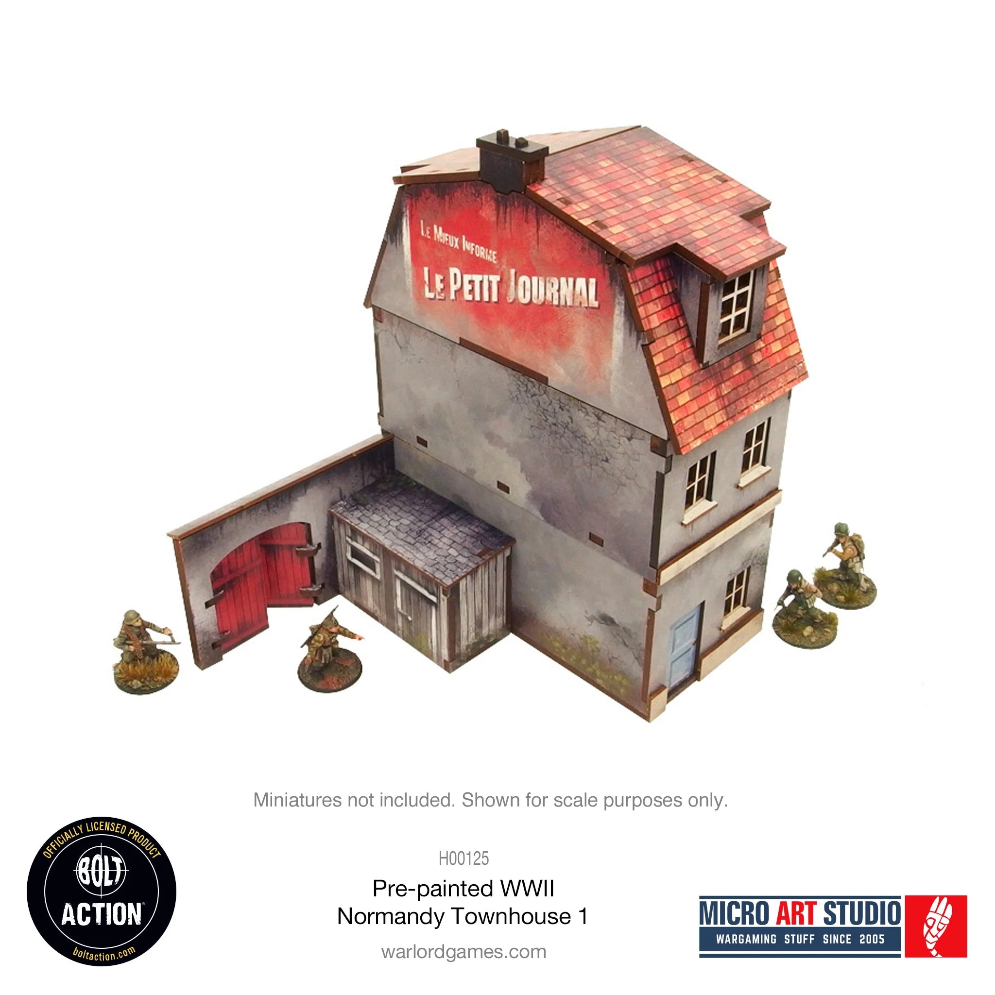 Bolt Action - Pre-painted WW2 Normandy Townhouse 1