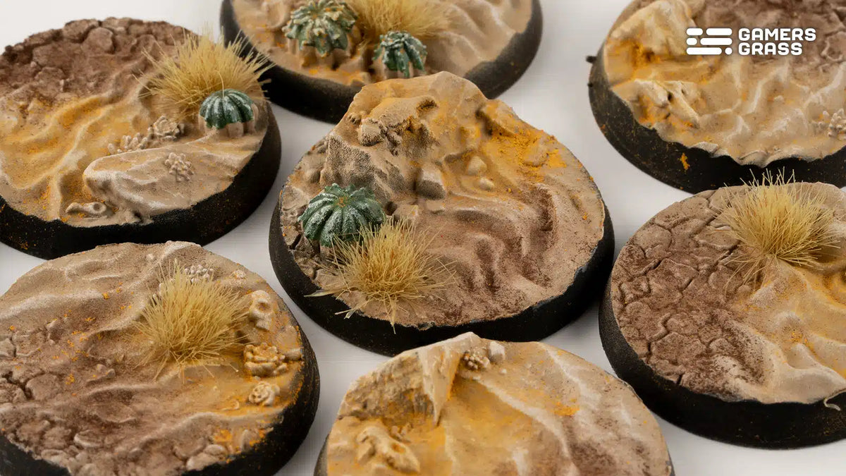 Gamers Grass - Battle Ready Bases - Deserts of Maahl - Round 32mm (8)
