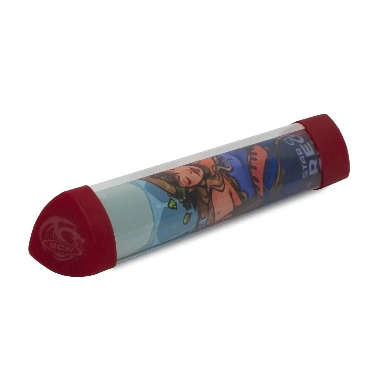 BCW - Playmat Tube with Dice Cap - Red