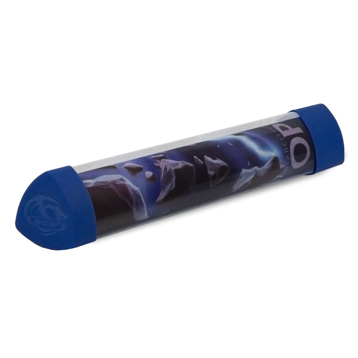 BCW - Playmat Tube with Dice Cap - Blue
