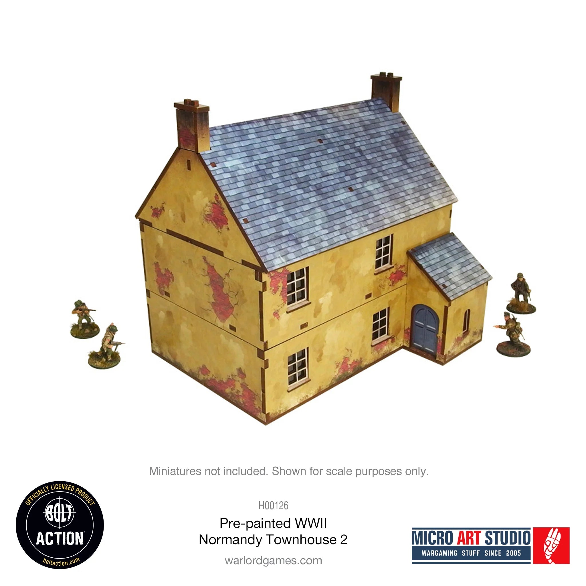 Bolt Action - Pre-painted WW2 Normandy Townhouse 2