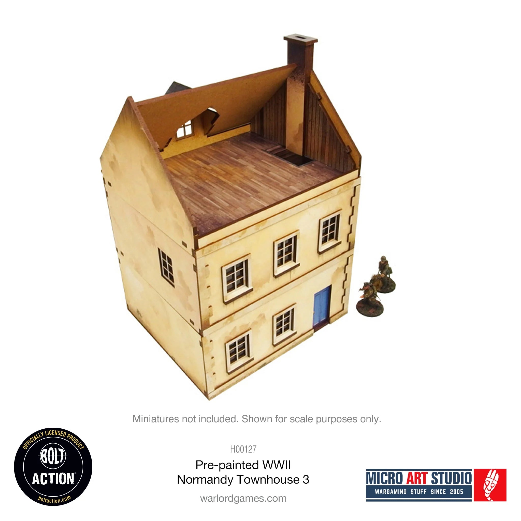 Bolt Action - Pre-painted WW2 Normandy Townhouse 3
