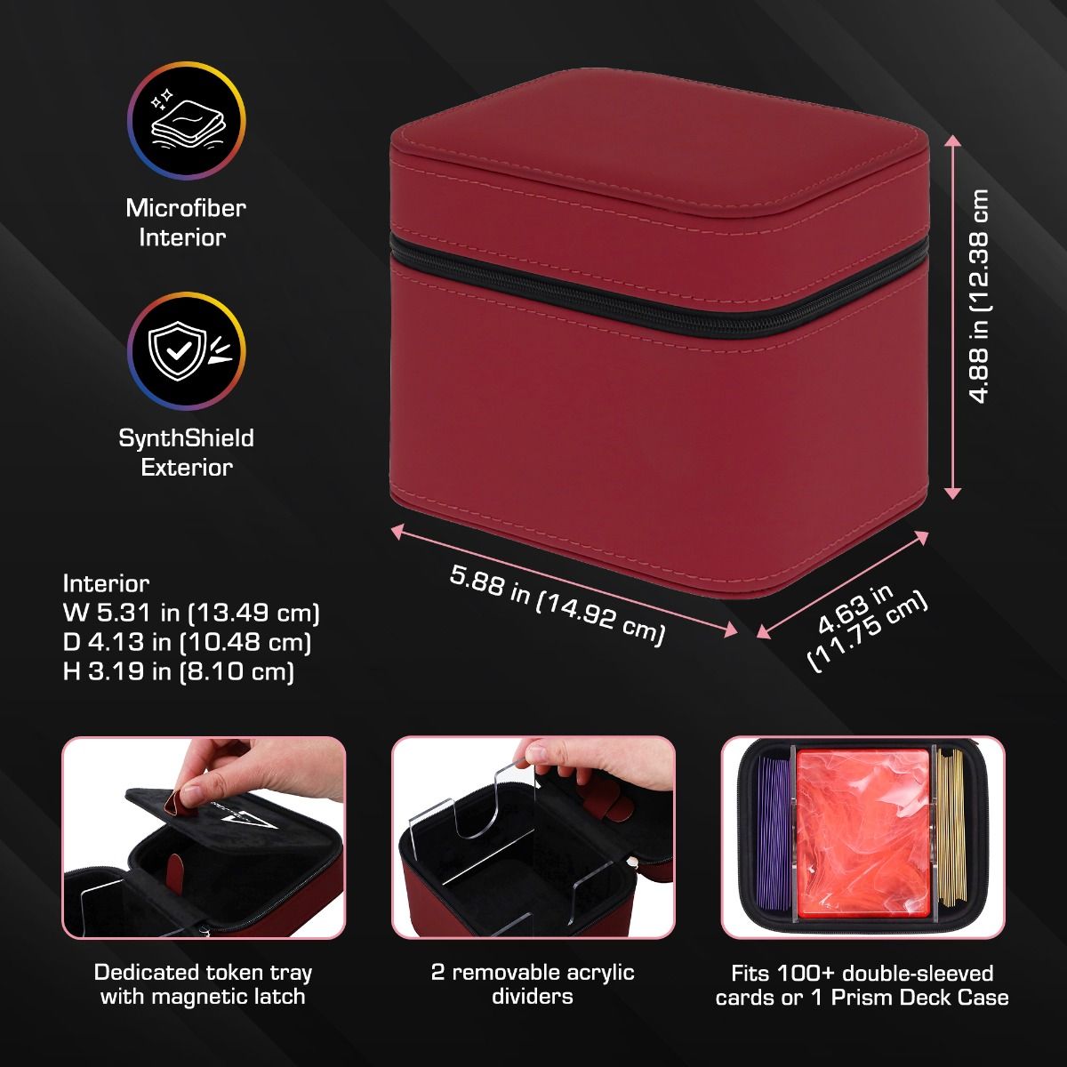 BCW - Prism Deck Case - Matrix - Red