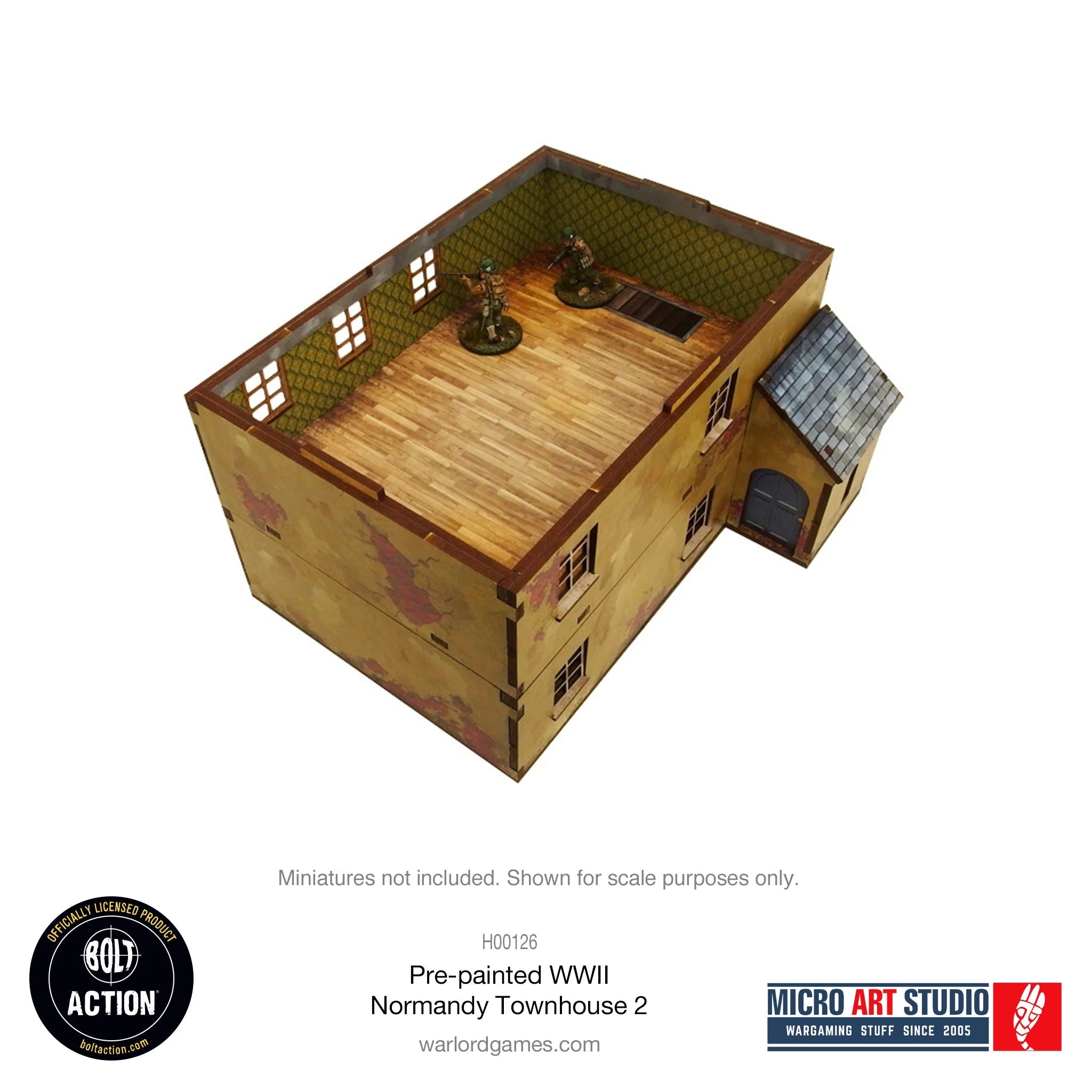 Bolt Action - Pre-painted WW2 Normandy Townhouse 2