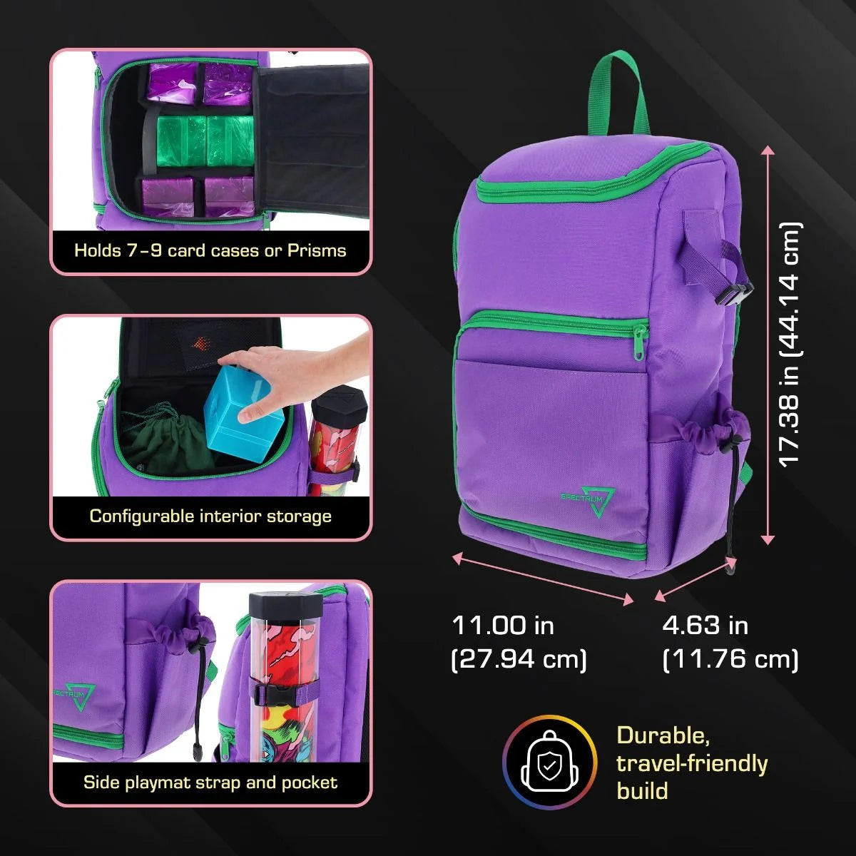 BCW Supplies - TCG Backpack - Gamma Purple