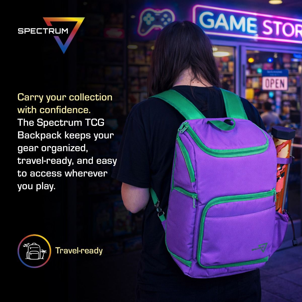 BCW Supplies - TCG Backpack - Gamma Purple