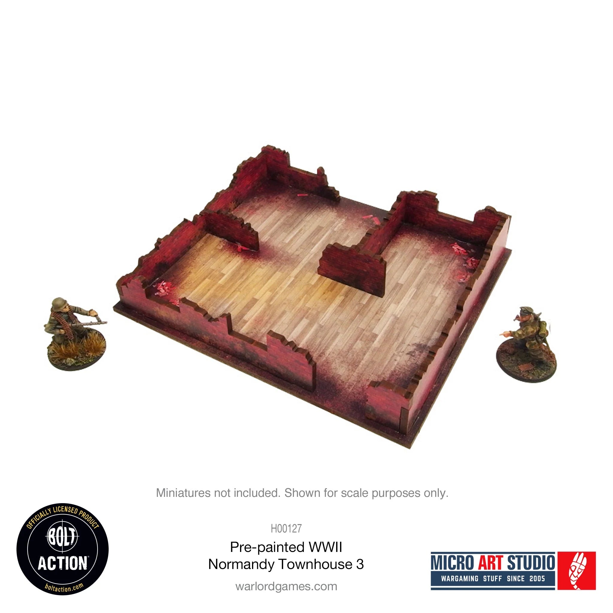 Bolt Action - Pre-painted WW2 Normandy Townhouse 3