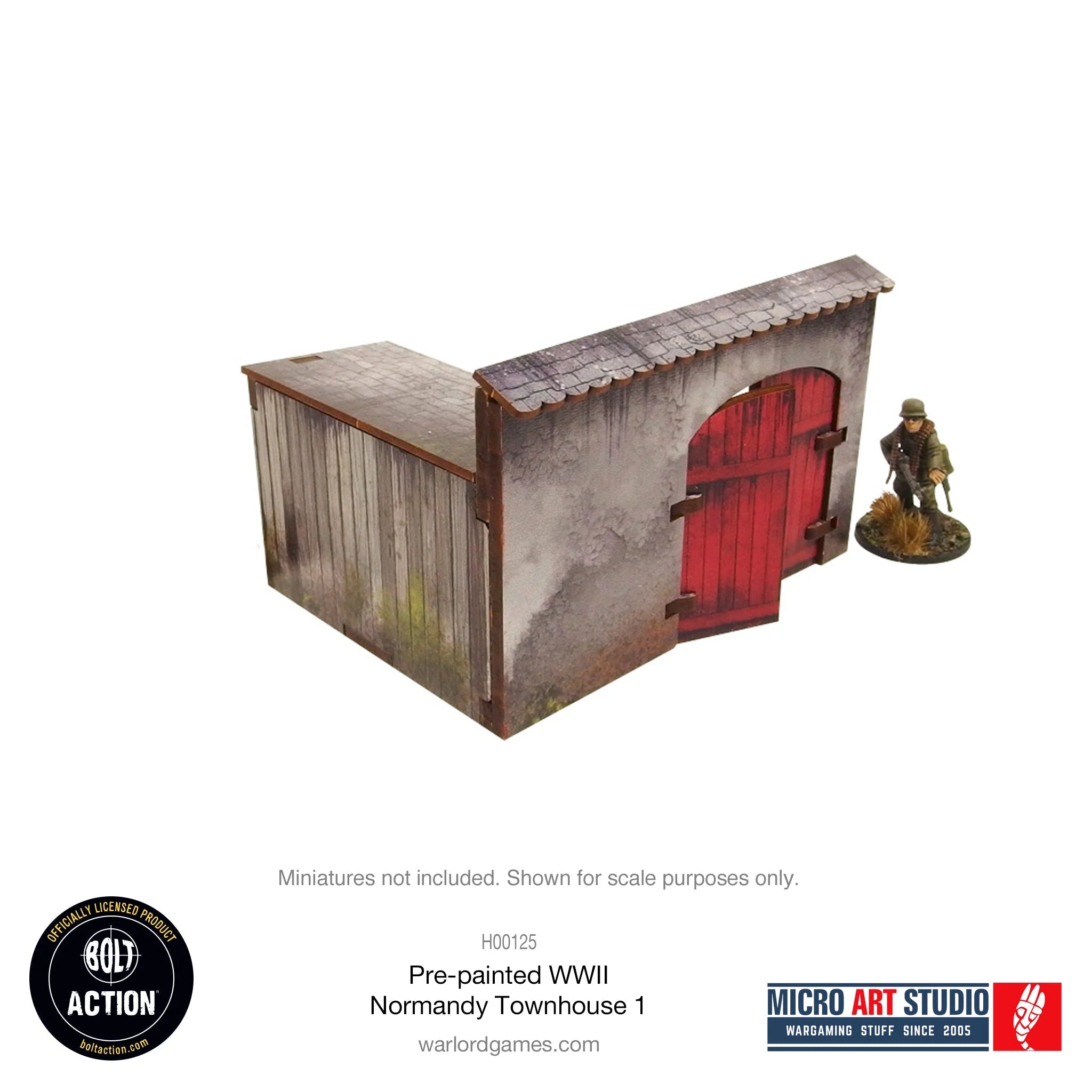 Bolt Action - Pre-painted WW2 Normandy Townhouse 1