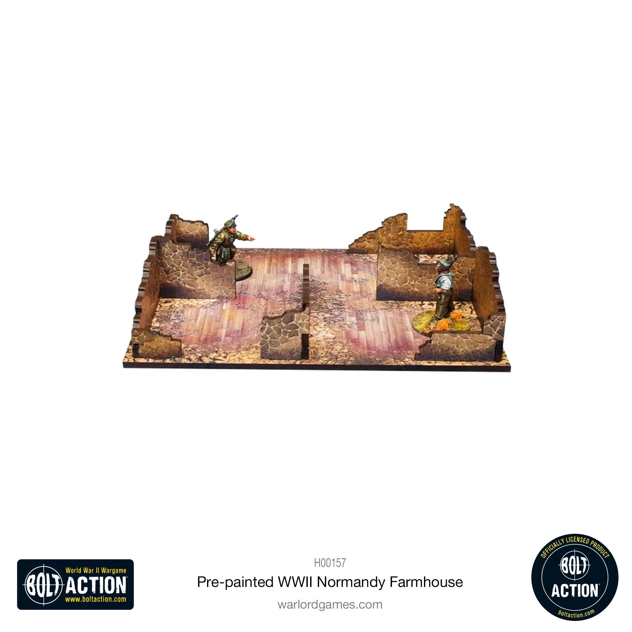 Bolt Action - Pre-painted WWII Normandy Farmhouse