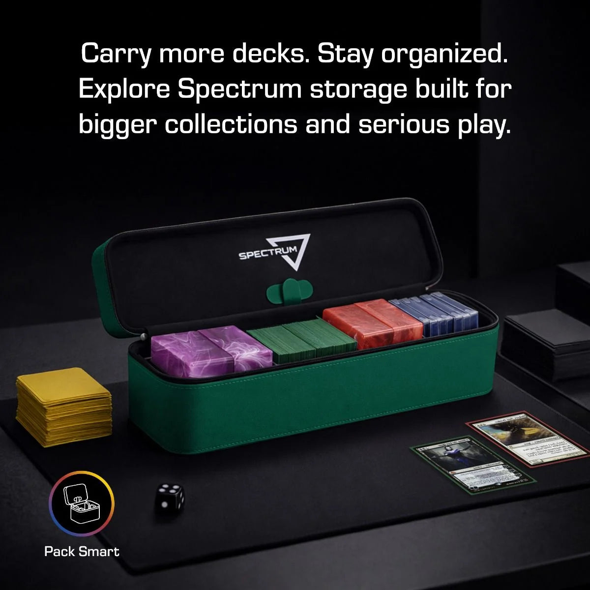 BCW - Prism Deck Case - Array - Green